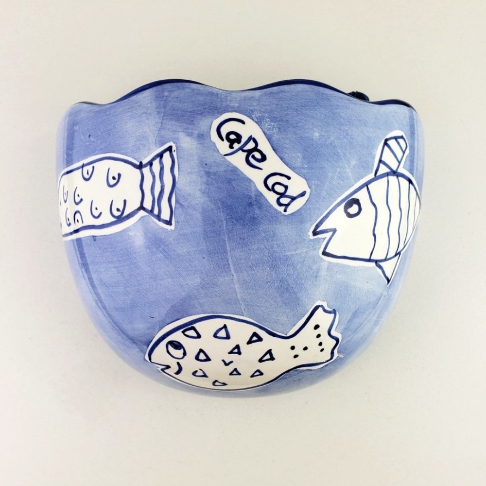 Nantucket Wall Hanging Planter Cape Cod Fish
